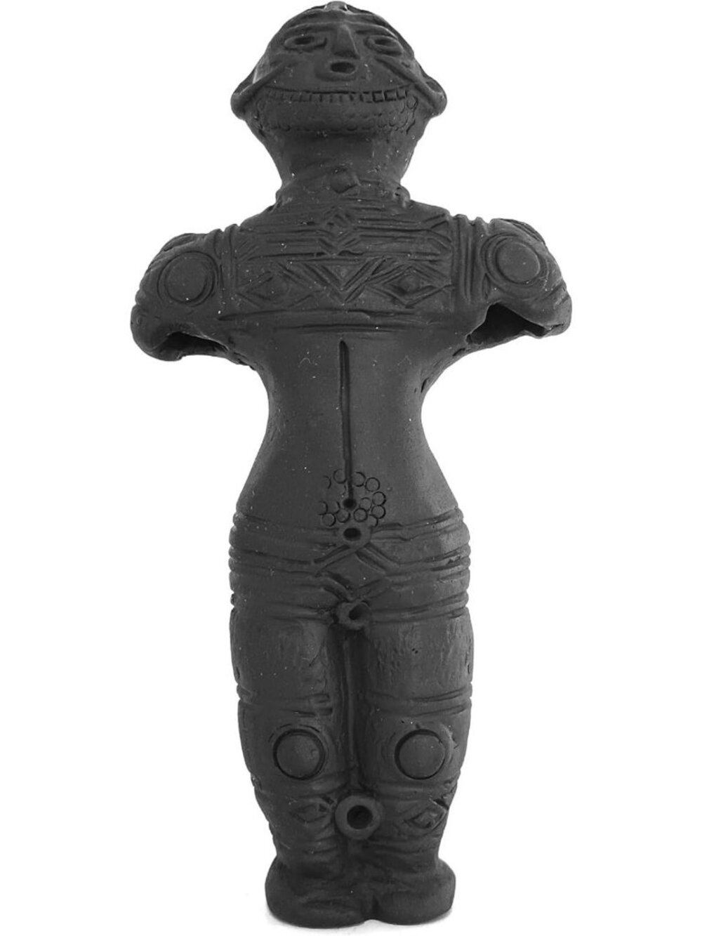 Hollow Clay Dogu Figurines | Jomon Pottery Collectibles | Unique Artifacts